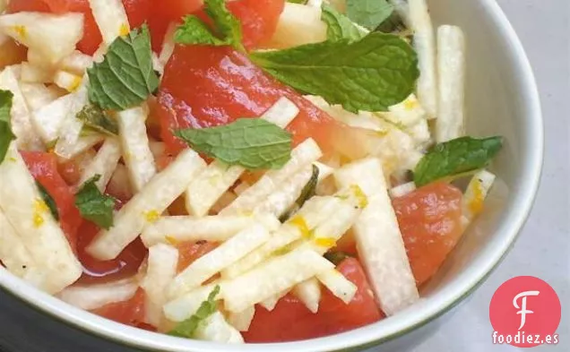 Saludable y Deliciosa: Ensalada de Jícama y Sandía
