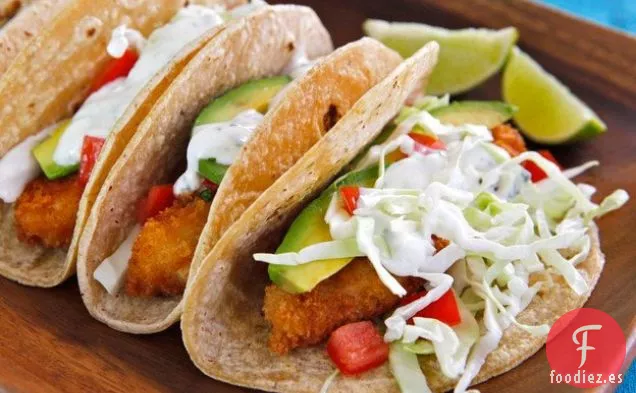 Tacos de Pescado Crujientes Panko