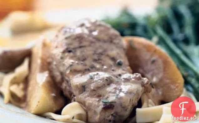 Medallones de Cerdo con Salsa de Manzana Doble