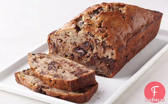 Trozo de Chocolate, Pan de Nuez y Plátano