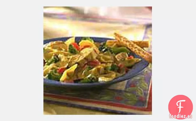 Ensalada de Pollo y Pasta a la Parrilla con Limón