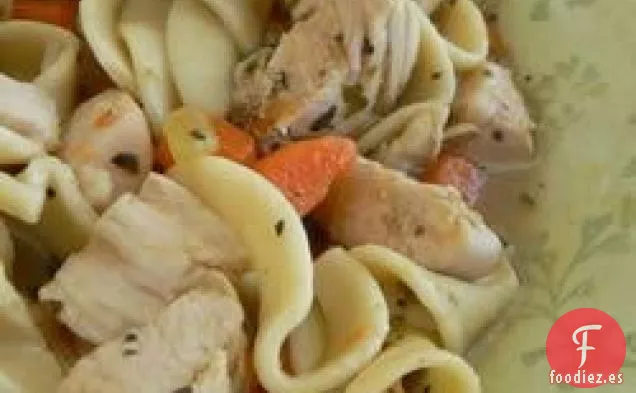 Sopa de Fideos de Pollo Rápida y Fácil
