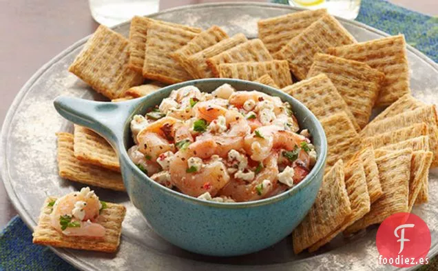 Cobertura de Bruschetta de Camarones