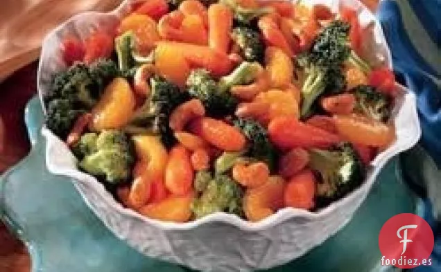 Brócoli y Zanahorias con Naranjas