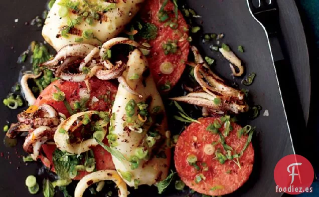 Ensalada de Sandía y Calamar