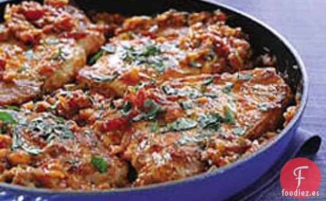 Chuletas de Cerdo Mexicana