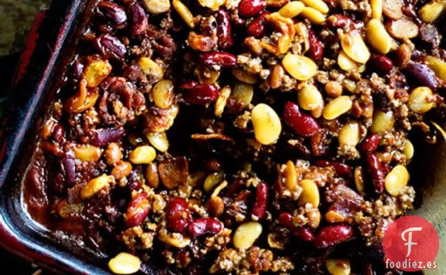 Carne a la Barbacoa, Tocino, Guisado de Frijoles