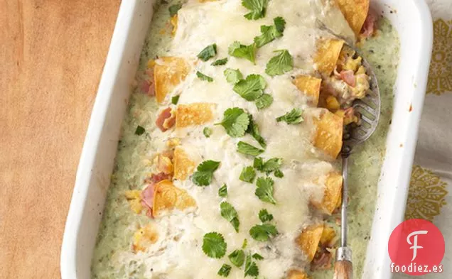 Enchiladas de Huevo y Jamón Preparadas