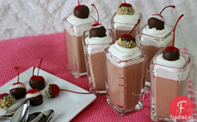 Mousse de Chocolate con Cobertura de Malvavisco