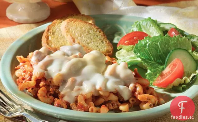 Hornear Pasta con Mozzarella