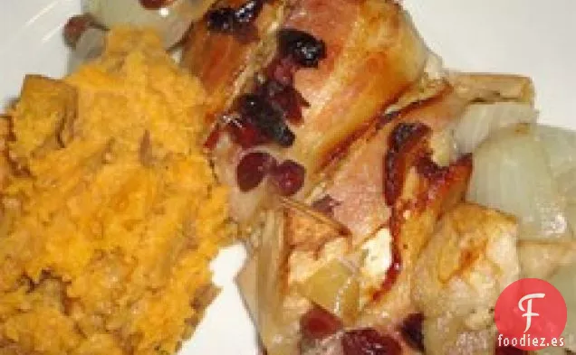 Pollo Al Horno con Tocino de Manzana