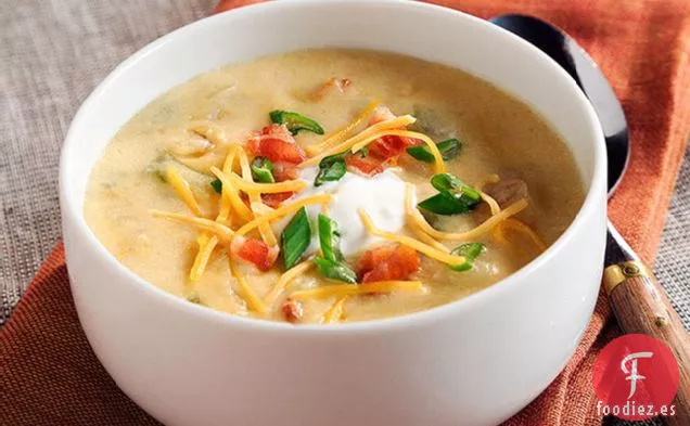 Sopa de Patata al Horno con Tocino