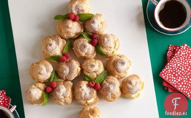 Árbol de Hojaldre de Crema Pastelera de Limón