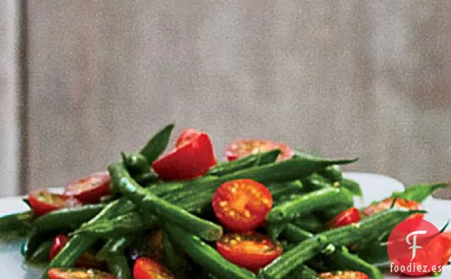 Ensalada de Judías Verdes y Tomate con Hierbas