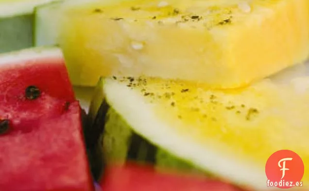 Corteza de Sandía en escabeche con cítricos y especias