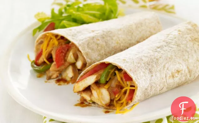 Rollitos de Pollo con Queso Cheddar a la Barbacoa
