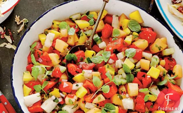 Refresco de Sandía Dulce, Salado y Picante
