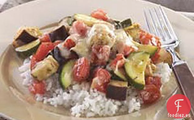 Popurrí de Verduras con Queso Fácil