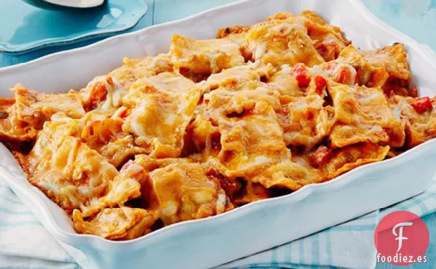 Ravioli de Tomate y Albahaca Hornear con Parmesano