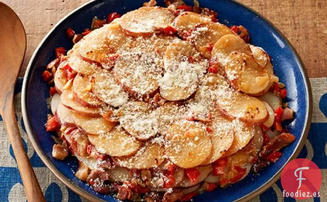 Patatas al Parmesano en Sartén