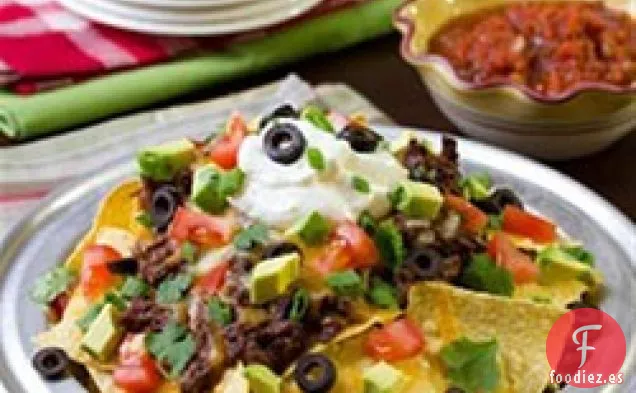 Nachos de Carne de Res Dulces y Picantes