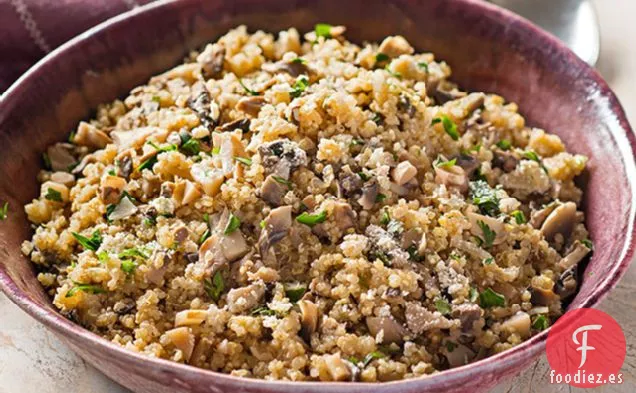 Pilaf de Quinua y Champiñones