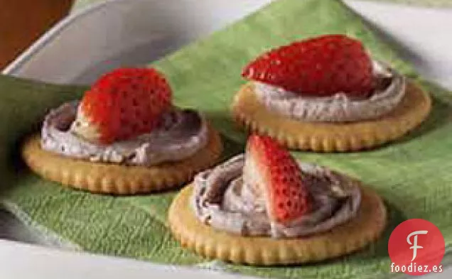 Snacks Cremosos de Fresa
