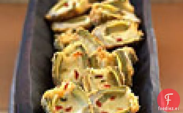 Alcachofas Fritas Rellenas De Queso Pepper Jack