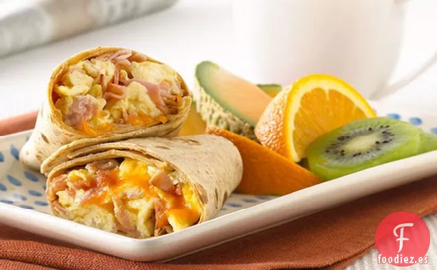 Burrito de Huevo, Jamón y Queso