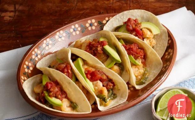 Tacos de Camarones con Queso