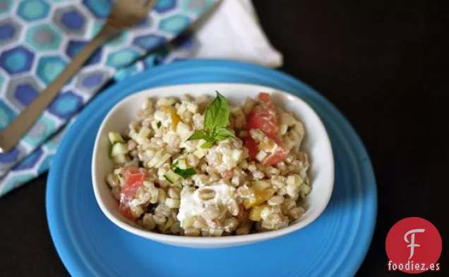 Ensalada De Calabacín Farro De Verano Con Burrata