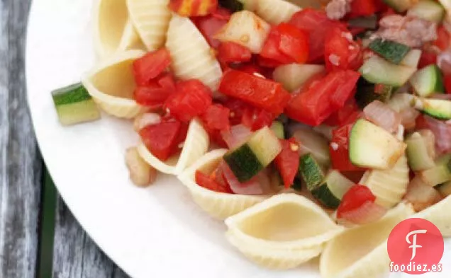 Salsa de Pasta de Calabacín y Tomate Fresco