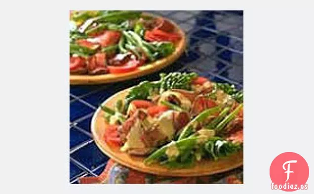 Ensalada de Ternera y Frijoles a la Parrilla con Tomates