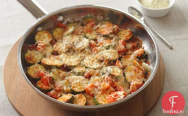 Sartén de Calabacín con Queso Parmesano