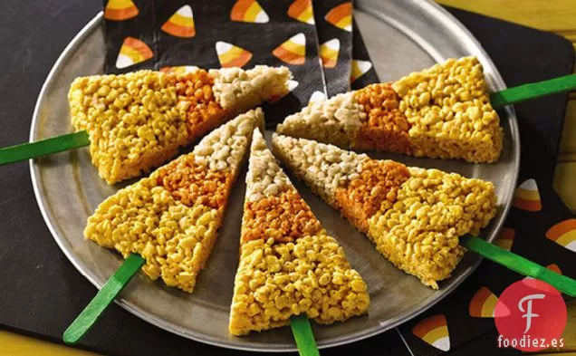 KRISPIES® de ARROZ CON MAÍZ dulce en un palito