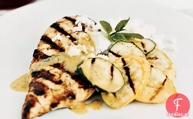 Pollo con Ensalada de Calabacín