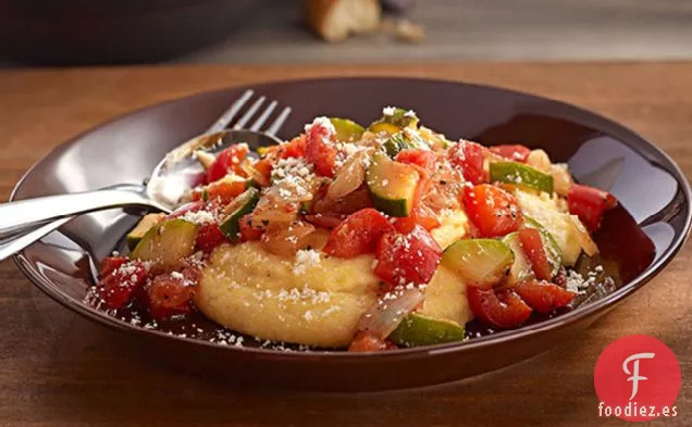 Verduras y Polenta Cremosa