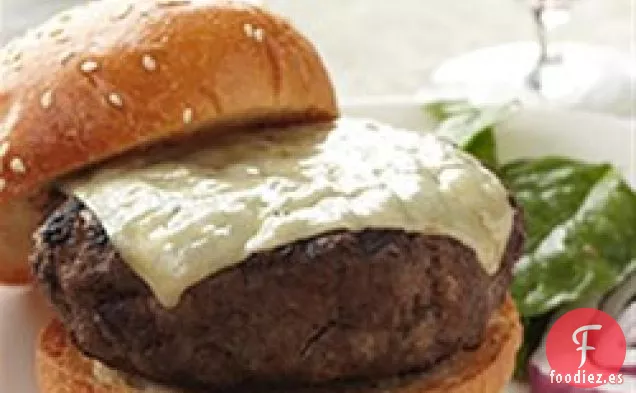 Hamburguesas de Bisonte Rellenas con Higos Caramelizados y Chalotes