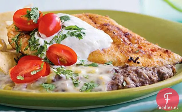 Puré de Frijoles Negros con Queso