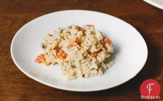 Arroz con Queso y Tomates