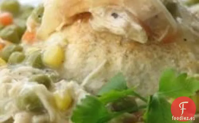 Cazuela de Pollo y Galletas