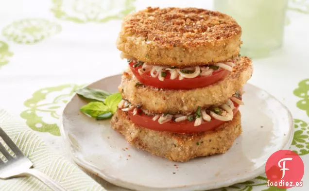 Napoleones de Berenjena y Tomate