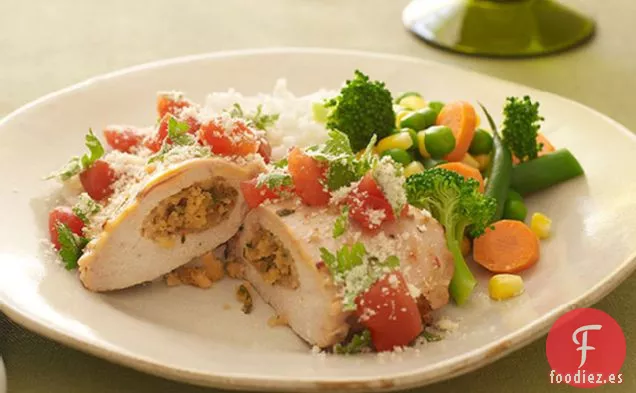 Pechugas De Pollo Rellenas de Cilantro