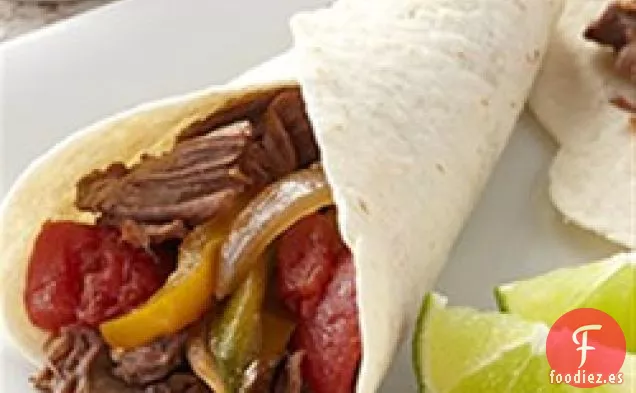 Fajitas de Carne Asada y Tomate