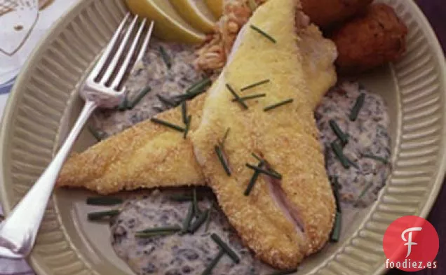 Platija de niño con peces-Camp Buerre Blanc