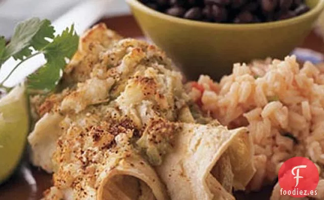 Enchiladas de Pollo con Salsa Verde