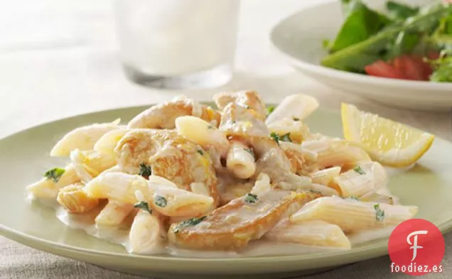 Pasta Cremosa de Pollo con Limón