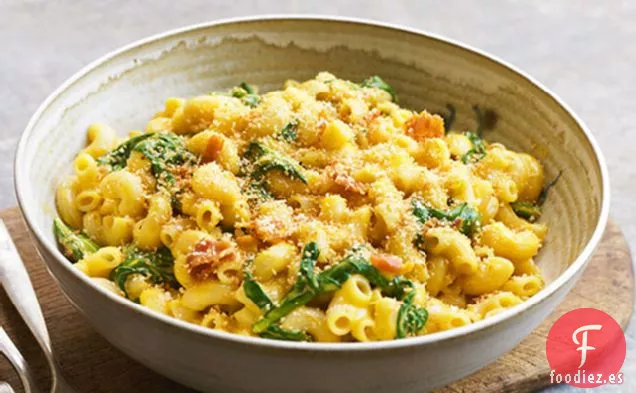 Macarrones de Espinacas KRAFT con Queso y tocino