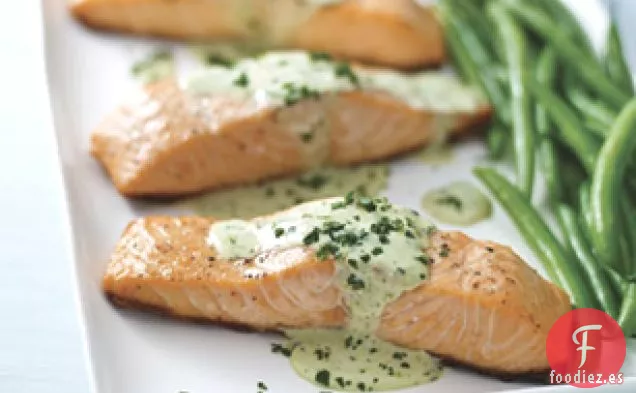 Salmón al Pesto a la Parrilla