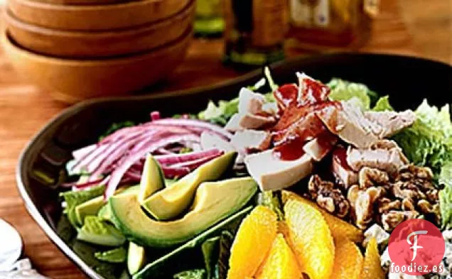 Ensalada de Pavo Picado con Vinagreta de Arándanos